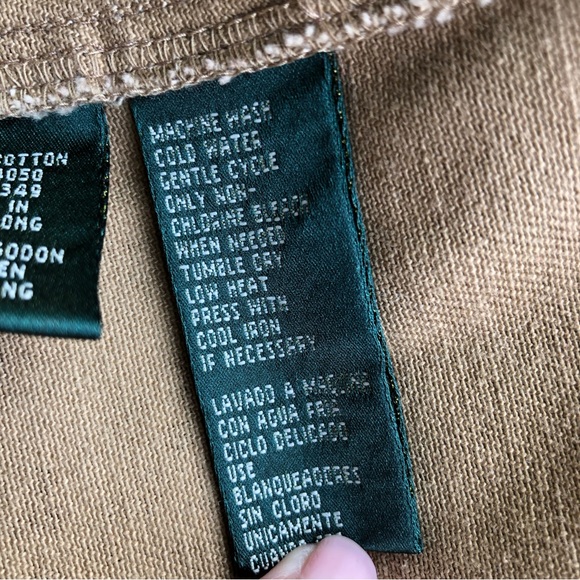 Ralph Lauren Vintage Cotton Canvas Jacket Prairie Country Scenery S - Picture 8 of 12